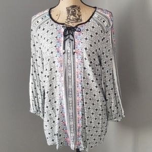 🖤 Style & Co. boho blouse